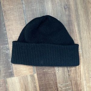 Portolano Cashmere Black Beanie